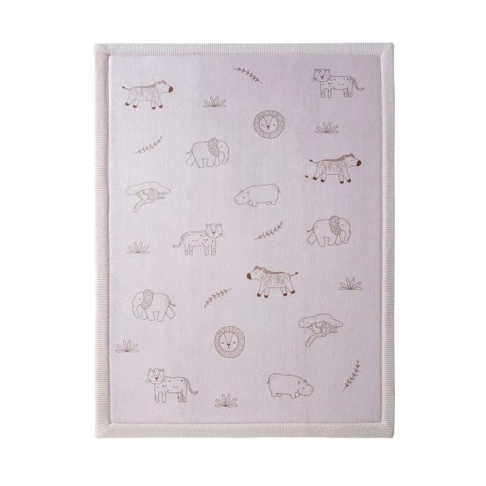 Kinderteppich Safaritiere für sicheres und komfortables Spielen.