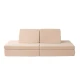 Modulares Kindersofa Hakuna Matte Teddy in der Farbe Beige – weiche, sichere und vielseitige Spielmöbel für Kinder.