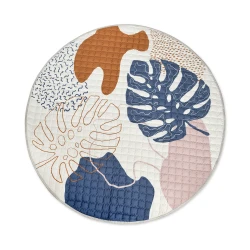 Spielmatte gesteppt Boho Leaves 1.5 m