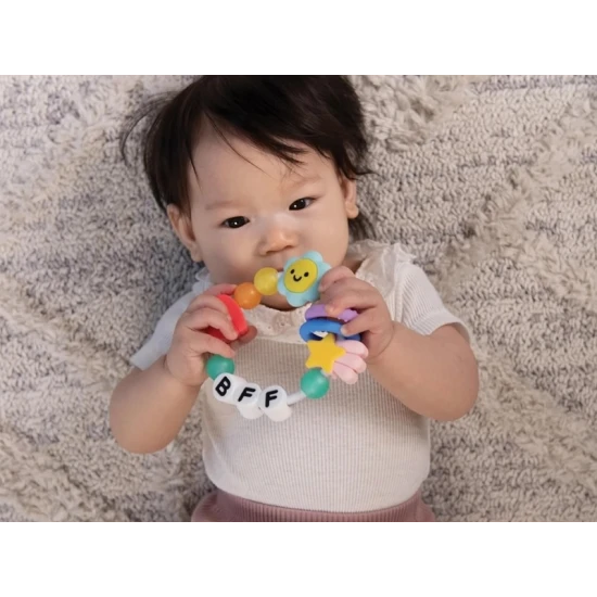 Infantino Silikon-Beißring Friendship BFF
