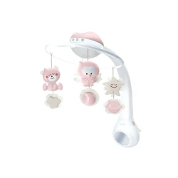 Musik-Karussell mit Projektion 3in1 Dusty Pink