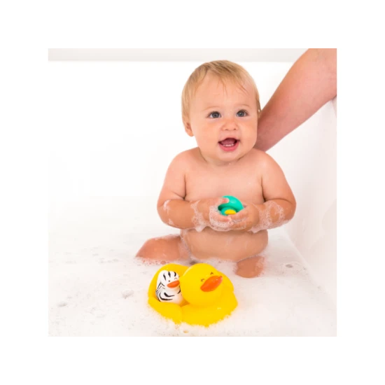 Infantino Ente mit Küken für die Badewanne