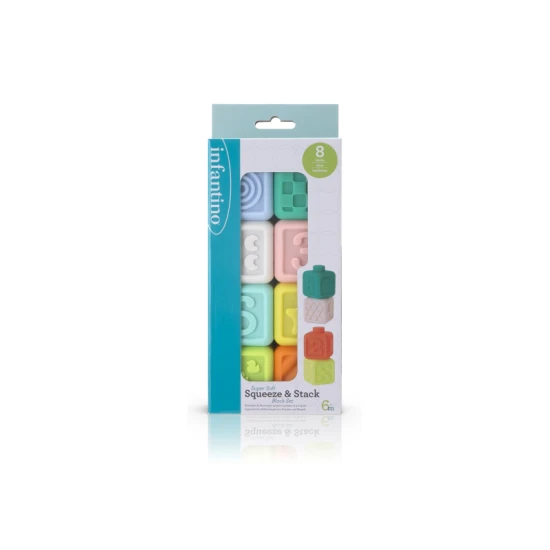 Infantino Würfel Squeeze & Stack 8 Stück