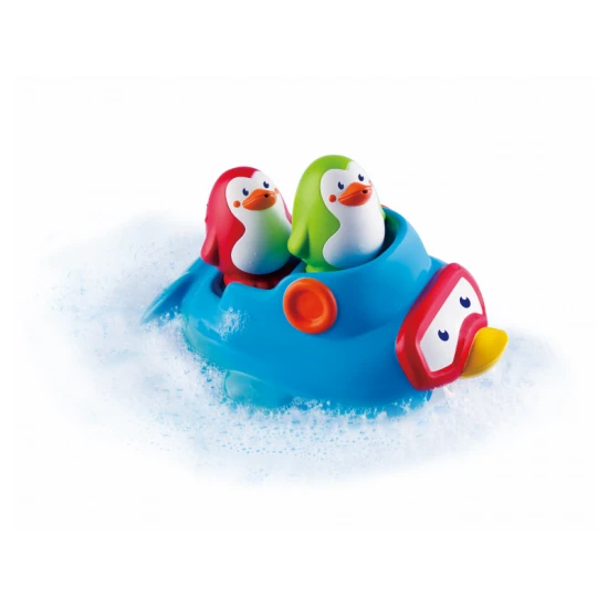 Infantino Boot mit Pinguinen für die Badewanne