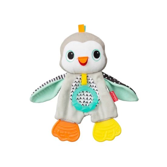 Infantino Kuscheltier Pinguin mit Beißringen