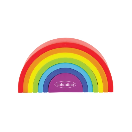 Infantino Stapelspielzeug Regenbogen Magic Rainbow