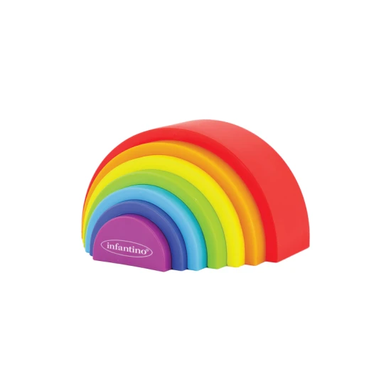 Infantino Stapelspielzeug Regenbogen Magic Rainbow