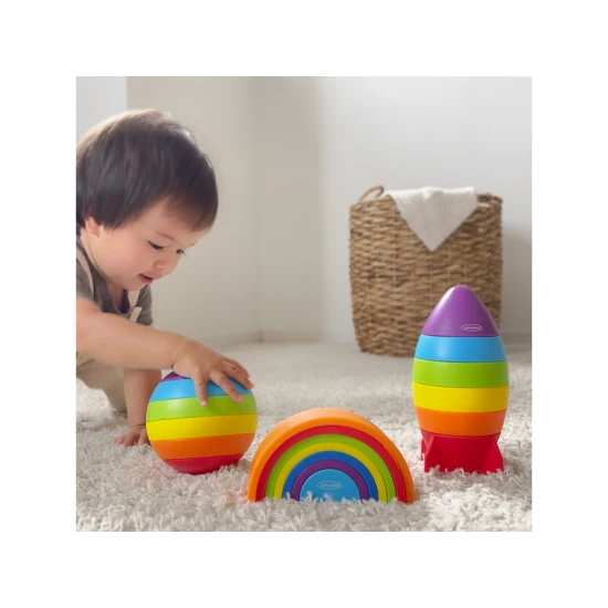 Infantino Stapelspielzeug Regenbogen Magic Rainbow