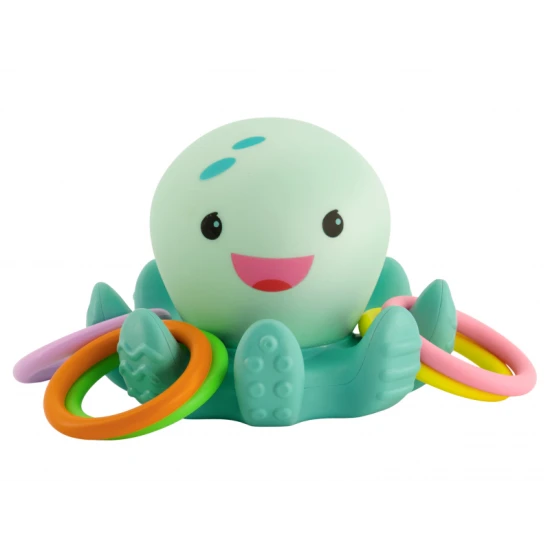 Infantino Leuchtender Oktopus mit Ringen für die Badewanne