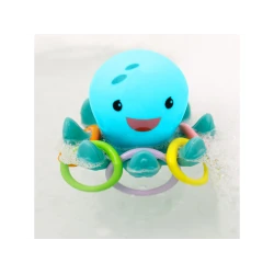 Leuchtender Oktopus mit Ringen für die Badewanne