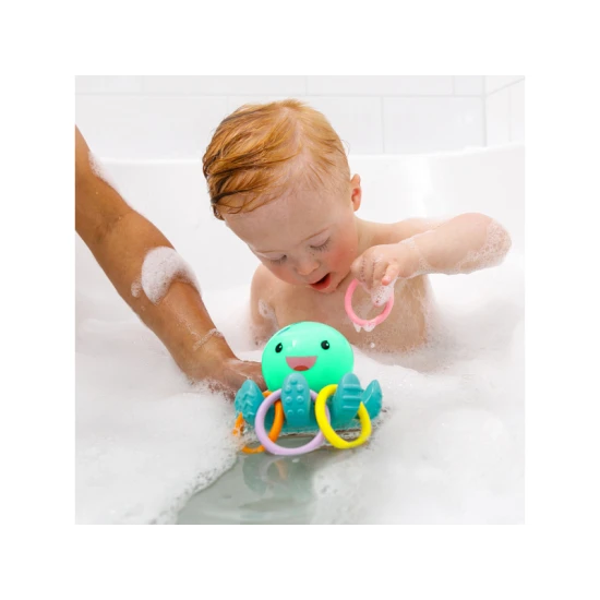 Infantino Leuchtender Oktopus mit Ringen für die Badewanne