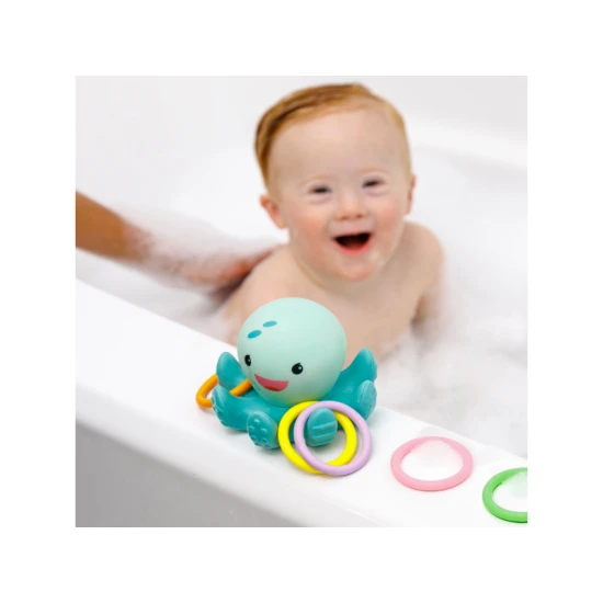 Infantino Leuchtender Oktopus mit Ringen für die Badewanne