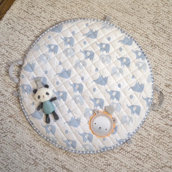 Doppelseitige Spieldecke Elephant March™ 0M+ Ingenuity 17412-2