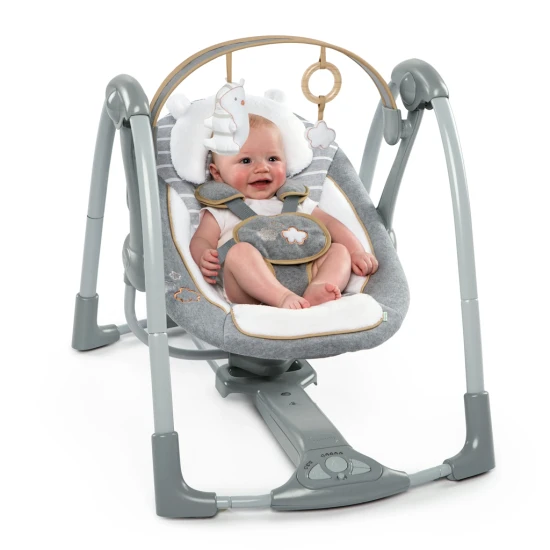 Umwandelbare Reiseschaukel mit Melodie Bella Teddy™ 0M+ bis 9 kg Umwandelbare Reiseschaukel mit Melodie Bella Teddy™ 0M+ bis 9 kg Ingenuity 11023-2
