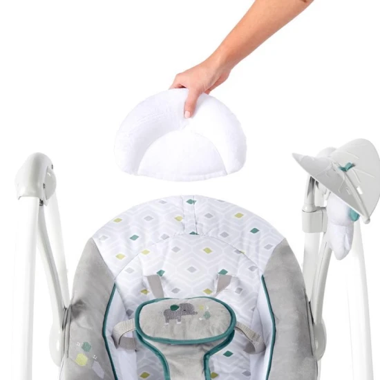 Umwandelbare, vibrierende Schaukel mit Melodie Nash 2-in-1, 0M+ bis 9 kg Umwandelbare, vibrierende Schaukel mit Melodie Nash 2-in-1, 0M+ bis 9 kg Ingenuity 12055-1
