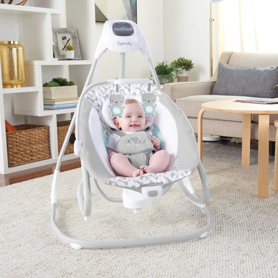 Große Schaukel mit vibrierender Wippe und Melodie USB 2-in-1 Raylan 0M+ bis 9 kg Große Schaukel mit vibrierender Wippe und Melodie USB 2-in-1 Raylan 0M+ bis 9 kg Ingenuity 11791-1