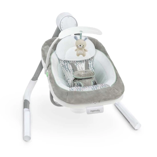 Vibrierende Schaukel mit Melodie USB Dual-Direction AnyWay Sway™ Spruce™ 0M+ bis 9 kg Ingenuity 12058-1