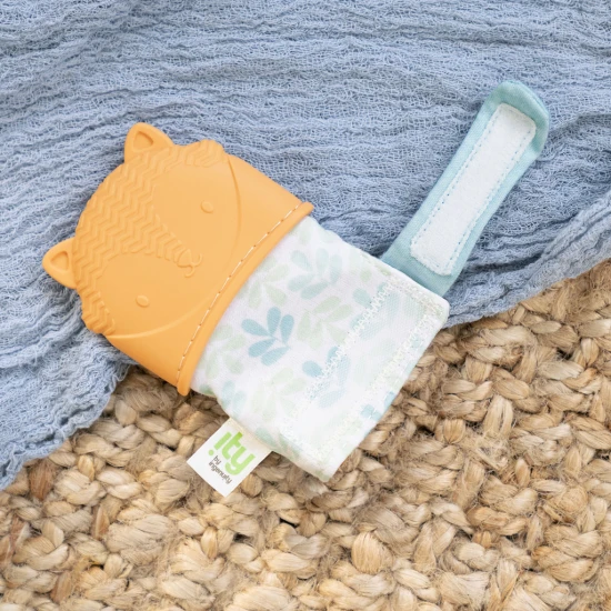 Beißhandschuh Fuchs Kitt orange BPA-frei 3M+ Ingenuity 16817-12