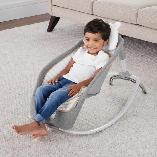 Vibrierende Wippe mit Melodie Boutique 0M+ bis 18 kg Vibrierende Wippe mit Melodie Boutique 0M+ bis 18 kg Ingenuity 10986-3n