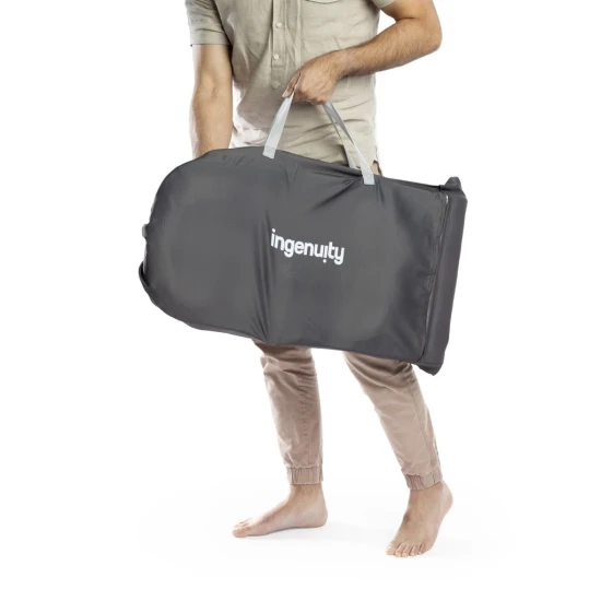 Vibrierende Massagewippe mit Melodie Happy Belly™ Rock-to-Bounce Chambray 0M+ bis 9 kg Vibrierende Massagewippe mit Melodie Happy Belly™ Rock-to-Bounce Chambray 0M+ bis 9 kg Ingenuity 16854-2