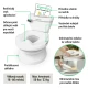 Kindertoilette/Töpfchen mit Sound My Size™ Weiß Kindertoilette/Töpfchen mit Sound My Size™ Weiß Ingenuity 11124-2