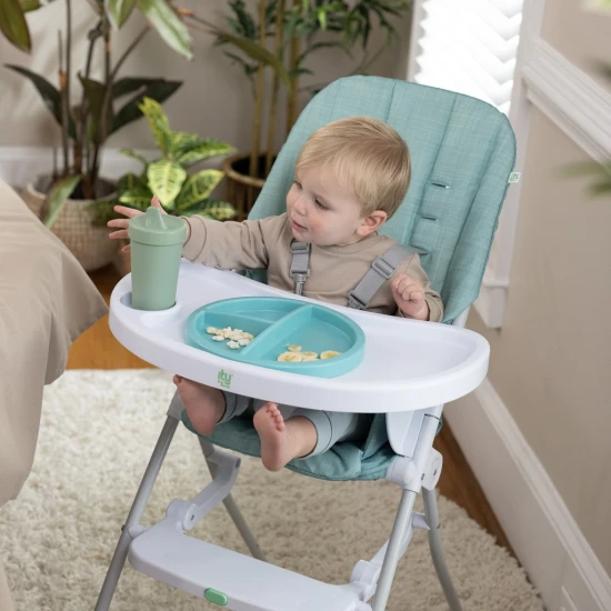Klappbarer Hochstuhl Sun Valley™ Teal 6M+ bis 15 kg Klappbarer Hochstuhl Sun Valley™ Teal 6M+ bis 15 kg Ingenuity 16872-1