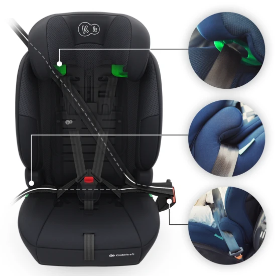 Autositz Comfort Up 2 Plus i-Size (76-150 cm) Black Kinderkraft KCCOUP02BLKPL00