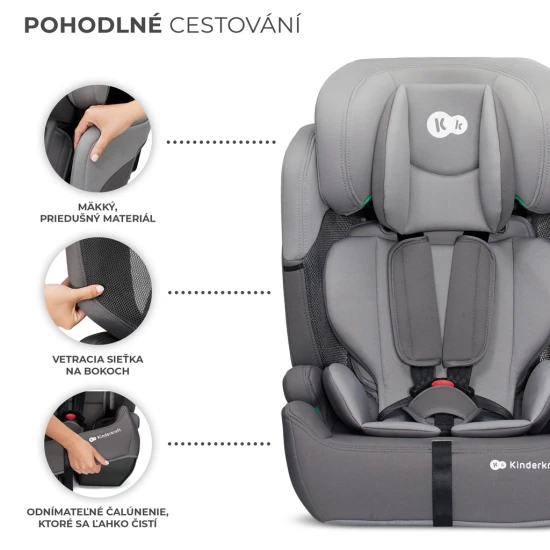 Autositz Comfort up i-size grey (76-150 cm) Kinderkraft KCCOUP02GRY0000