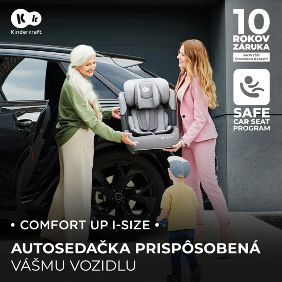 Autositz Comfort up i-size grey (76-150 cm) Kinderkraft KCCOUP02GRY0000
