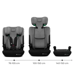 Autositz I-Comfy i-Size (76 do 150 cm) Dark Grey