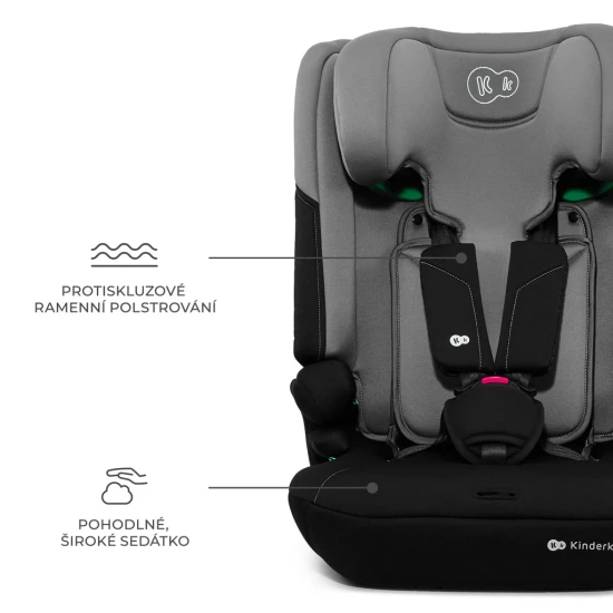 Autositz I-Comfy i-Size (76 do 150 cm) Dark Grey Kinderkraft KCICOM00DGR0000