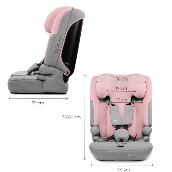 Autositz I-Comfy i-Size (76 do 150 cm) Pink Kinderkraft KCICOM00PNK0000
