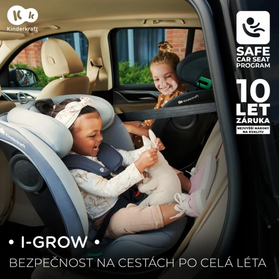 Autositz I-Grow I-size 40-150 cm Blue Autositz I-Grow I-size 40-150 cm Blue Kinderkraft KCIGRO00BLU0000