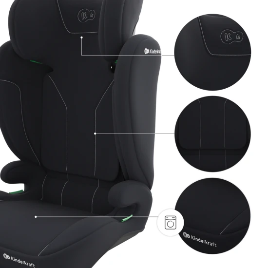 Autositz i-Spark 2 Plus i-Size (100-150 cm) Black Autositz i-Spark 2 Plus i-Size (100-150 cm) Black Kinderkraft KCISPA02BLKPL00