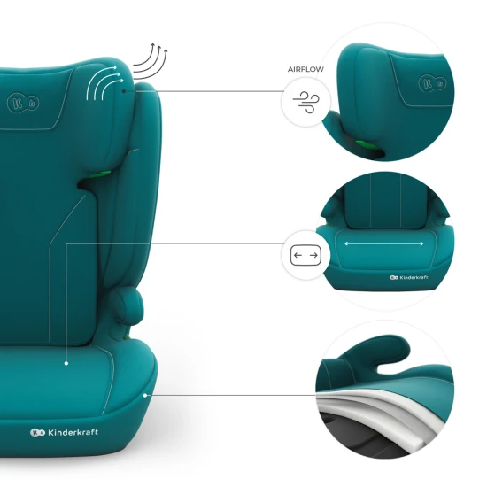 Autositz i-Spark 2 Plus i-Size (100-150 cm) Green Autositz i-Spark 2 Plus i-Size (100-150 cm) Green Kinderkraft KCISPA02GREPL00