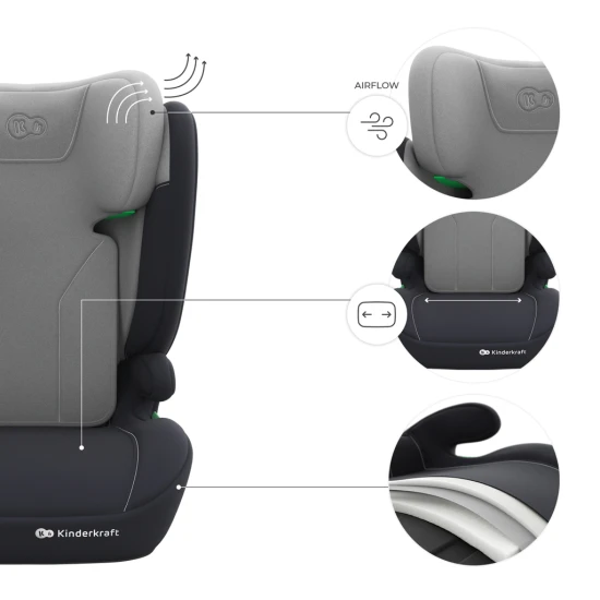 Autositz i-Spark 2 Plus i-Size (100-150 cm) Grey Autositz i-Spark 2 Plus i-Size (100-150 cm) Grey Kinderkraft KCISPA02GRYPL00