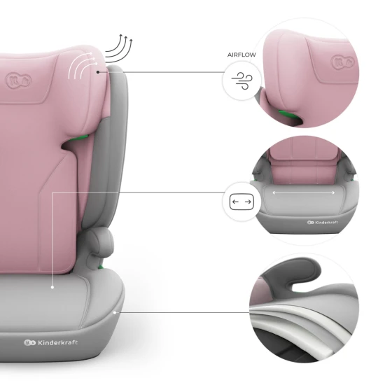 Autositz i-Spark 2 Plus i-Size (100-150 cm) Pink Autositz i-Spark 2 Plus i-Size (100-150 cm) Pink Kinderkraft KCISPA02PNKPL00