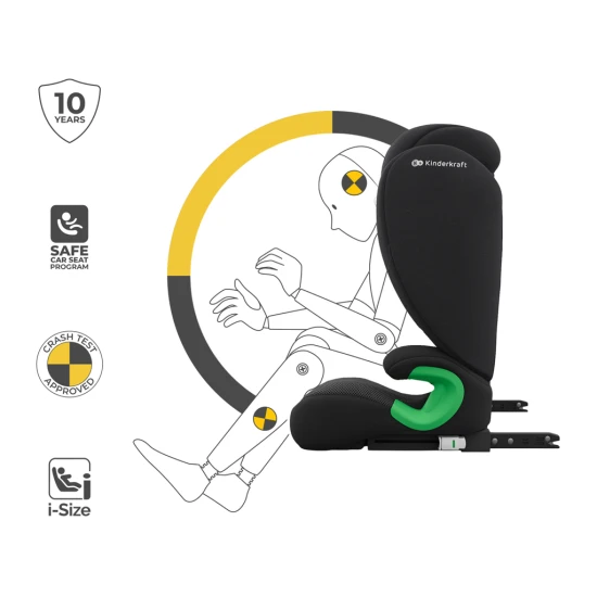 Autositz Junior Fix 2 Plus (100-150 cm) Black Autositz Junior Fix 2 Plus (100-150 cm) Black Kinderkraft KCJUFI20BLKPL0N