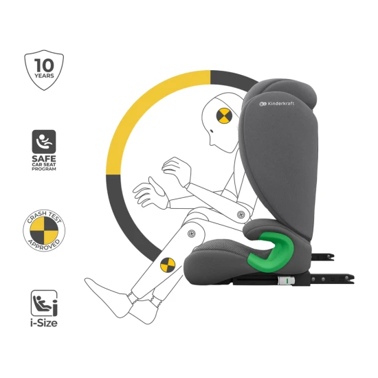 Autositz Junior Fix 2 Plus (100-150 cm) Grey Autositz Junior Fix 2 Plus (100-150 cm) Grey Kinderkraft KCJUFI20GRYPL0N
