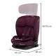 Autositz Oneto3 i-Size 76-150cm + Isofix Cherry pearl Autositz Oneto3 i-Size 76-150cm + Isofix Cherry pearl Kinderkraft KCONE300RED0000