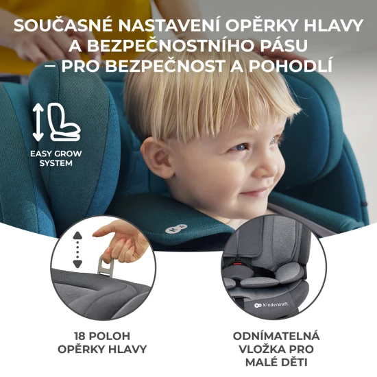 Autositz Oneto3 i-Size 76-150cm + Isofix Cherry pearl Autositz Oneto3 i-Size 76-150cm + Isofix Cherry pearl Kinderkraft KCONE300RED0000