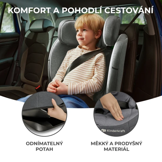 Autositz Oneto3 i-Size 76-150cm + Isofix Cherry pearl Autositz Oneto3 i-Size 76-150cm + Isofix Cherry pearl Kinderkraft KCONE300RED0000