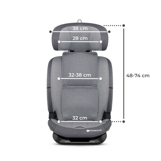 Autositz Oneto3 i-Size 76-150cm + Isofix Cool grey Autositz Oneto3 i-Size 76-150cm + Isofix Cool grey Kinderkraft KCONE300GRY0000