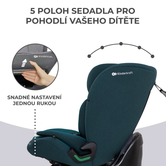 Autositz Oneto3 i-Size 76-150cm + Isofix Cool grey Autositz Oneto3 i-Size 76-150cm + Isofix Cool grey Kinderkraft KCONE300GRY0000