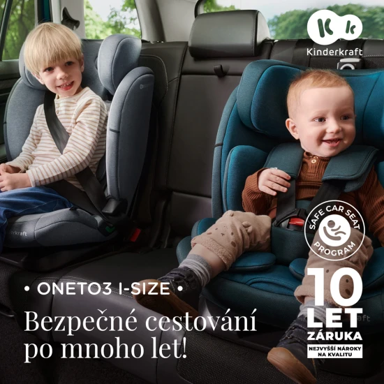 Autositz Oneto3 i-Size 76-150cm + Isofix Graphite black Autositz Oneto3 i-Size 76-150cm + Isofix Graphite black Kinderkraft KCONE300BLK0000