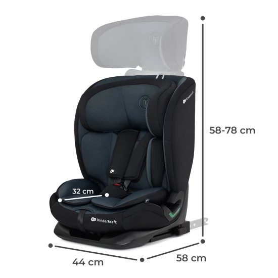 Autositz Oneto3 i-Size 76-150cm + Isofix Graphite black Autositz Oneto3 i-Size 76-150cm + Isofix Graphite black Kinderkraft KCONE300BLK0000
