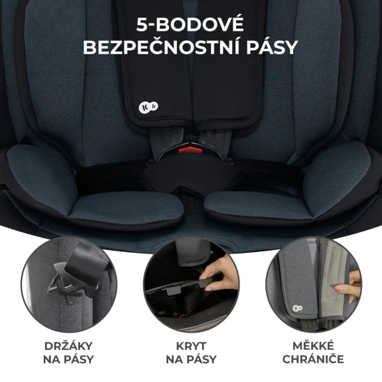 Autositz Oneto3 i-Size 76-150cm + Isofix Graphite black Autositz Oneto3 i-Size 76-150cm + Isofix Graphite black Kinderkraft KCONE300BLK0000