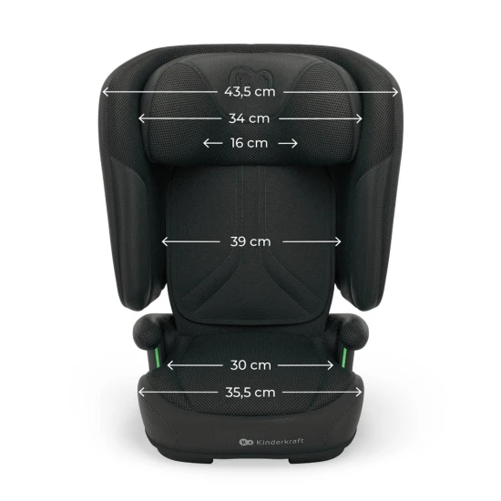 Faltbarer Autositz Unity 2 I-Size (100-150 cm) Black Kinderkraft KCUNIT02BLK0000