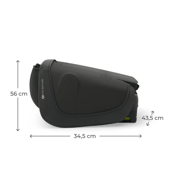 Faltbarer Autositz Unity 2 I-Size (100-150 cm) Black Kinderkraft KCUNIT02BLK0000