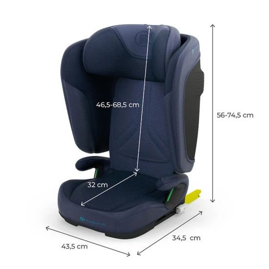 Faltbarer Autositz Unity 2 I-Size Navy Kinderkraft KCUNIT02NAV0000